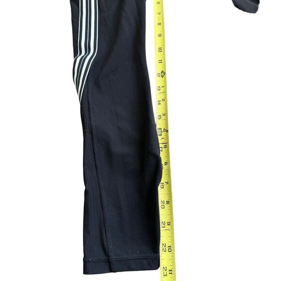Athleta Side Stripe Salutation 7/8 Legging, Mesh Accent, Black/White, SMALL - Picture 7 of 7